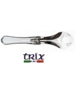 Trix Ice spatola standard per pasticceria e dolci fatti in casa in acciaio inox lunghezza cm 26 manico in plastica trasparente