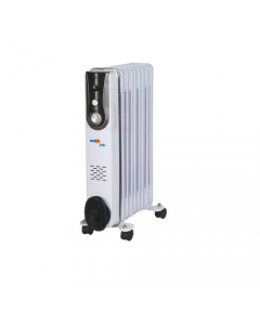 Dusty Milo radiatore ad olio con termostato di controllo - con timer e ventola - selezione temperatura - 11 elementi - 2000 watt