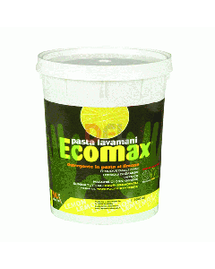 Ecomax lavamani in pasta. Con essenza al limone. Prodotta con materie di prima qualità, non contiene silice e solventi. La sua formulazione non irrita la pelle ma pulisce a fondo, togliendo ogni macchia di sporco, unto e grasso. Lascia le mani pulite e mo