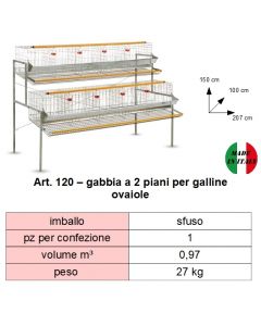 gabbia-a-2-piani-per-galline-ovaiole-cm-207-x-100-x-h-150