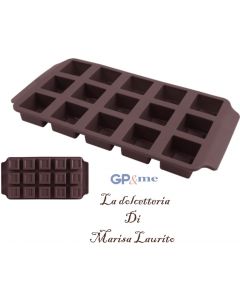 GP&me stampo per cioccolatini quadrati in silicone 15 impronte