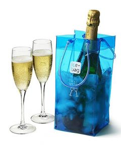 Ice Bag Basic Blue secchiello portaghiaccio per bottiglia di vino o spumante