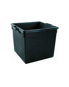 Maurer cassa per raccolta macerie in polietilene nero tipo rinforzato cm 43 x 42 x 45 litri 50. 5 pezzi. Casa ideale per raccogliere macerie in cantieri edili.